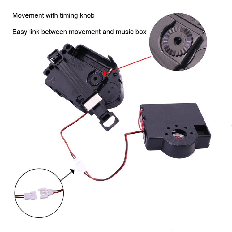 Quartz Pendulum Clock Movement DIY Movement Kits with 2 Pairs Hands - DIY Clocks by buy2fix | Online Shopping UK | buy2fix