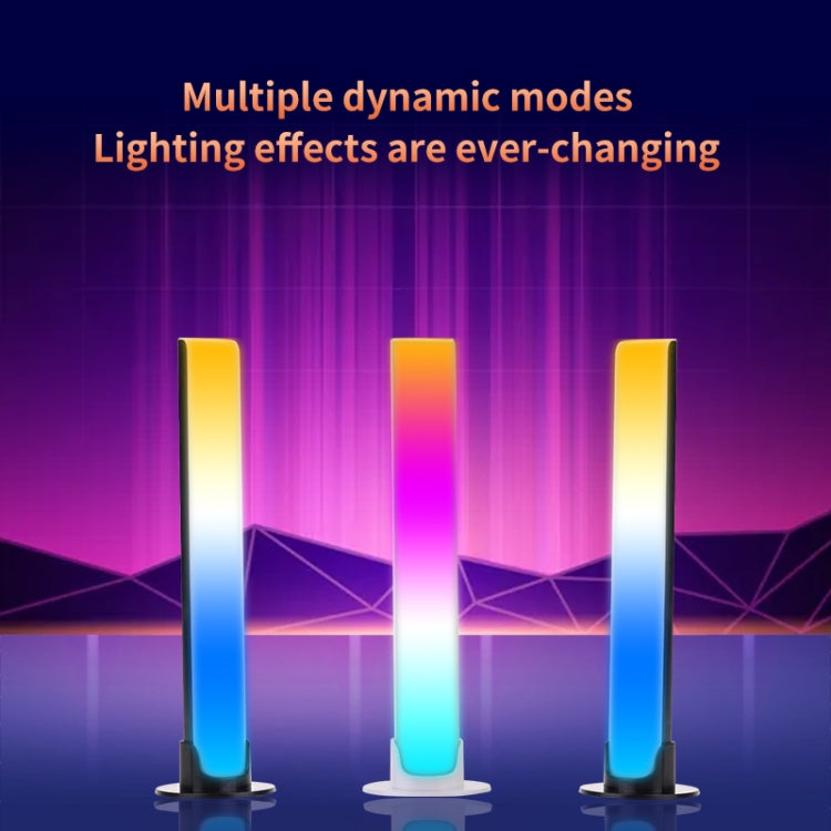 RGB Sound-controlled Rhythmic Response Lights Music Ambient LED Pick-up Lights Plug-in(Upgrade+APP White) - Novelty Lighting by buy2fix | Online Shopping UK | buy2fix