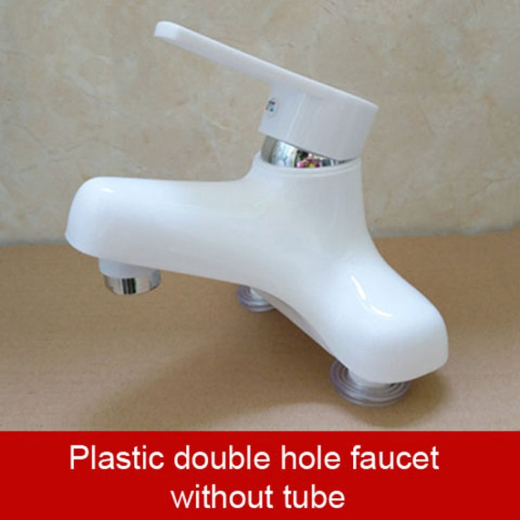 Plastic Three Holes Duplex Basin Stand Basin Faucet - Faucets & Accessories by buy2fix | Online Shopping UK | buy2fix