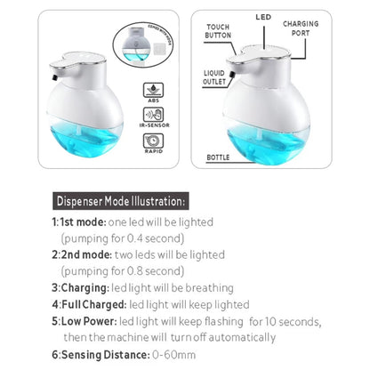 Intelligent Automatic Sensor Wall-Mounted Soap Dispenser, Color: White Bubble Model - Soap Dispenser by buy2fix | Online Shopping UK | buy2fix