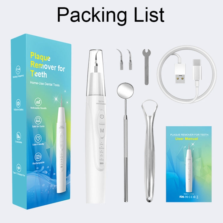 Ultrasonic Electric Scaler Home Dental Cleaner Portable Scaling Instrument(White) - Oral Irrigators by buy2fix | Online Shopping UK | buy2fix