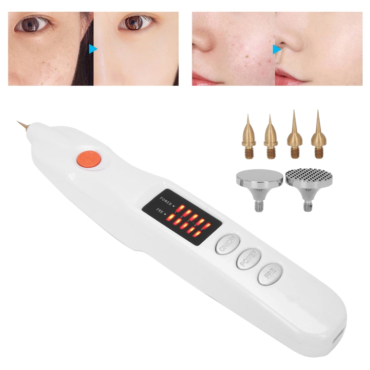 Spot Mole Pen Spot Removal Instrument Home Beauty Instrument, Spec: Charging Model EU Plug(Silver) - Beauty Instrument by buy2fix | Online Shopping UK | buy2fix