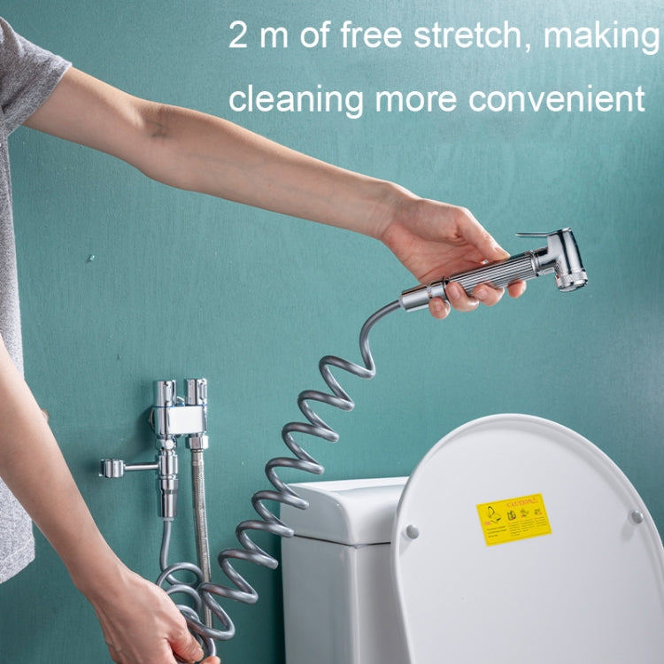 Toilet Mate Booster Flusher Toilet Cleaning Shower Set, Specification: Electroplated Copper Model - Shower Head by buy2fix | Online Shopping UK | buy2fix