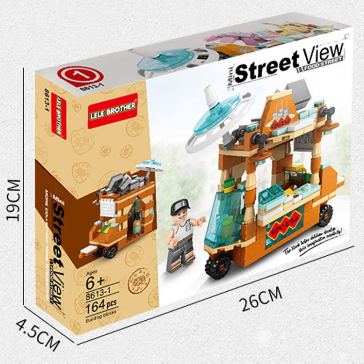 LELE BROTHER Children Assembling Mini City Street Scene Building Blocks, Style: 8613-4 Juice Car - Building Blocks by LELE BROTHER | Online Shopping UK | buy2fix
