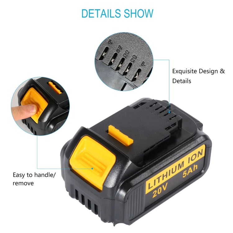 3000mAh For Dewalt DCB180 / DCB181 / DCB200 20V Electrical Tools Spare Battery - Electric Saws & Accessories by buy2fix | Online Shopping UK | buy2fix