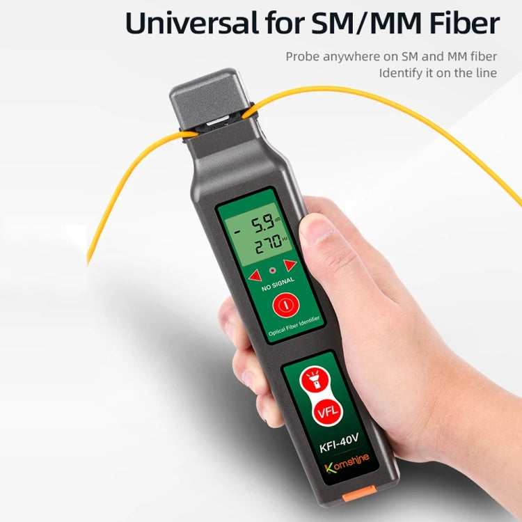 Komshine Fiber Optic Identifier Optical Cable Signal Direction Identifier With VFL Red Light 10mW(KFI-40V) - Fiber Optic Test Pen by Komshine | Online Shopping UK | buy2fix