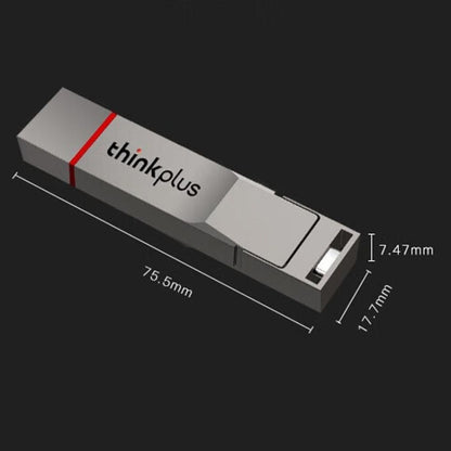 Lenovo Thinkplus TU280PRO USB3.2+Type-C Dual Interface Solid State U Disk, Memory: 512GB(Dark gray) - USB Flash Drives by Lenovo | Online Shopping UK | buy2fix