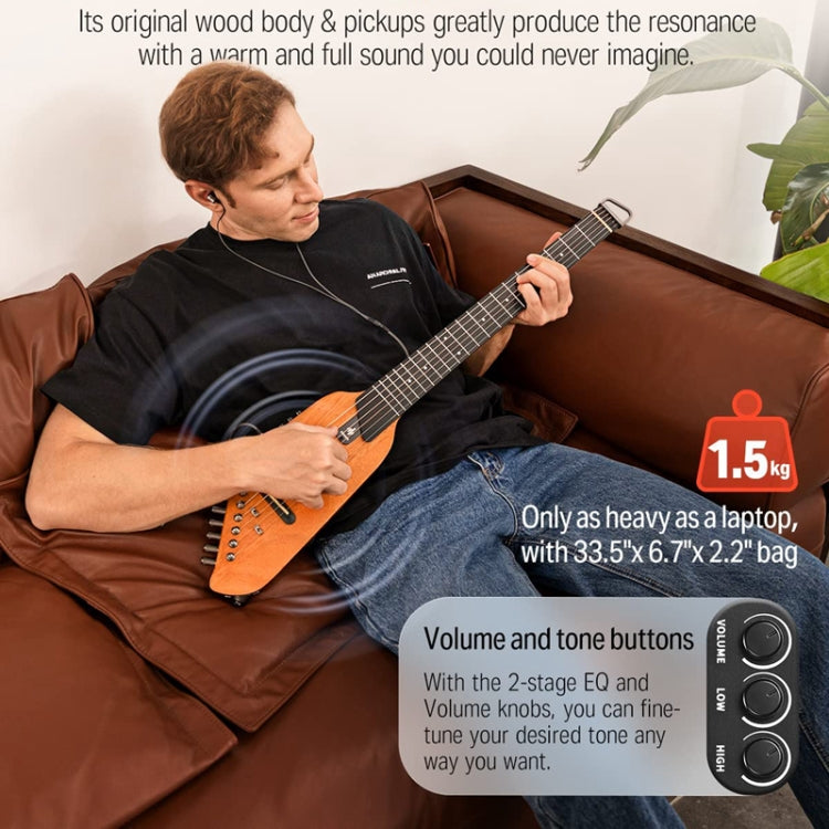 DONNER Smart Headless Silent Guitar Travel Portable Detachable Acoustic Guitar, Style: Maple - Stringed Instruments Accessories by DONNER | Online Shopping UK | buy2fix