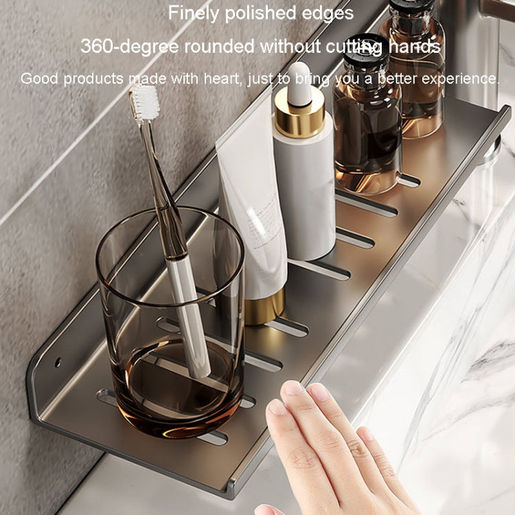 Faucet Rack Home Bathroom Vanity Shelf No Hole Storage Shelf, Length: 40cm (Black) - Shelves by buy2fix | Online Shopping UK | buy2fix