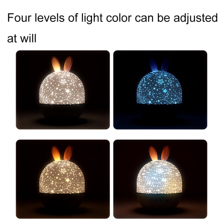 Rotatable Cartoon Atmosphere Projection Lamp Music Night Light, Spec: Bluetooth Remote Model(Rabbit) - Projection Lamp by buy2fix | Online Shopping UK | buy2fix