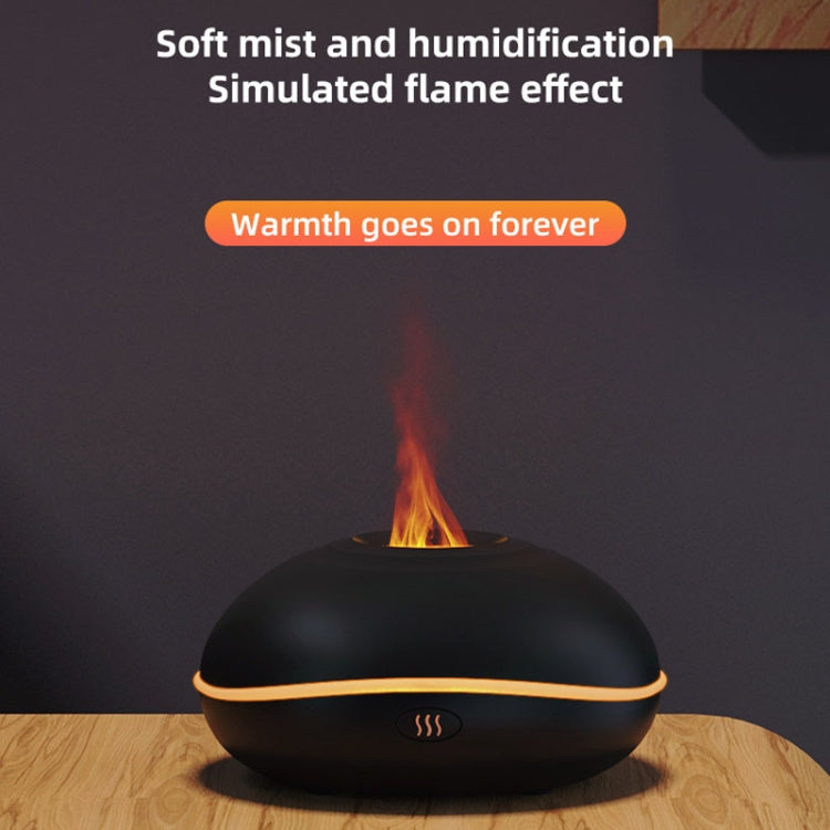 SD13 200ML Car USB Flame Aromatherapy Diffuser Home LED Night Light Silent Mist Humidifier(Black) - Air Purifiers & Accessories by buy2fix | Online Shopping UK | buy2fix