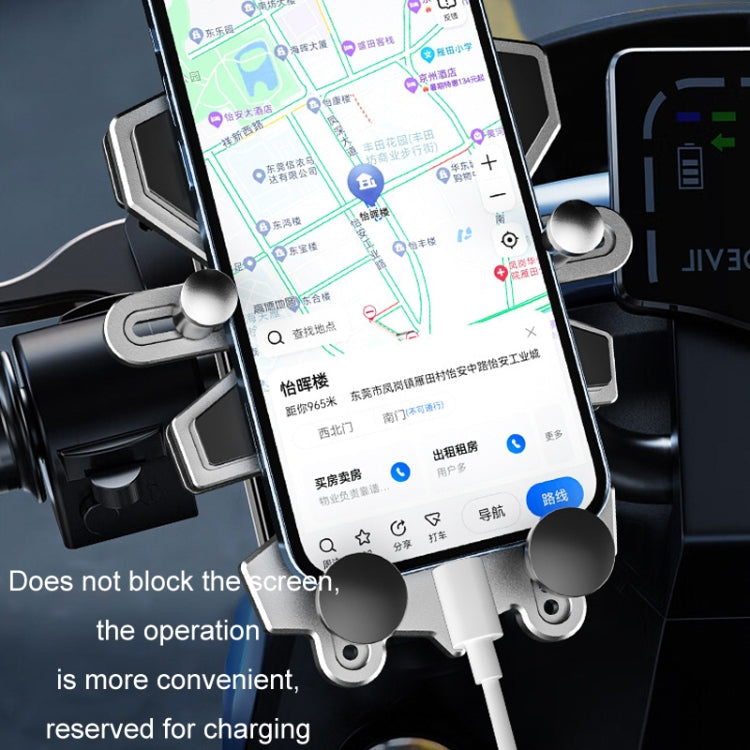 Motorcycle Shock Absorbing Navigation Cycling Phone Holder(Handlebar) - Holder by buy2fix | Online Shopping UK | buy2fix