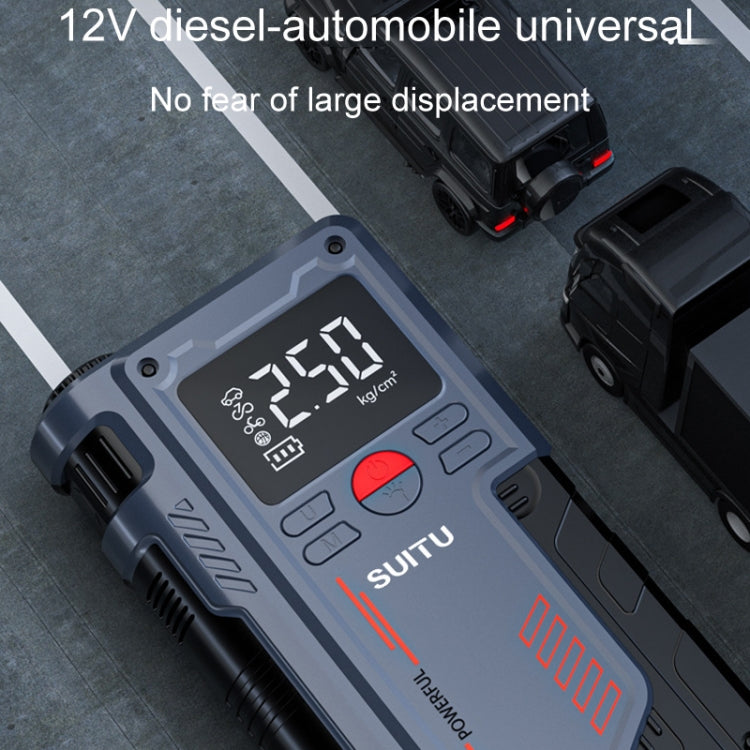 SUITU ST-9631 8pcs /Set Portable Outdoor Car Battery Emergency Start Power Car Inflatable Pump, Style: Intelligent Clip - Inflatable Pump by SUITU | Online Shopping UK | buy2fix