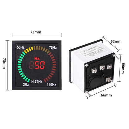 SINOTIMER N-72HZ AC Frequency Signal Indicator Square Turntable LED Digital Frequency Meter - Other Tester Tool by SINOTIMER | Online Shopping UK | buy2fix