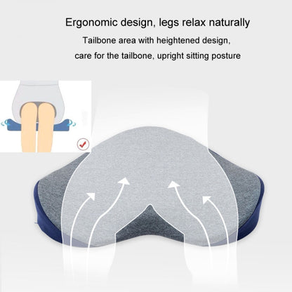 BEWALKER Memory Foam Office Seat Cushion Heart Shape Hip Chair Cushion(Navy) - Cushions & Pillows by BEWALKER | Online Shopping UK | buy2fix