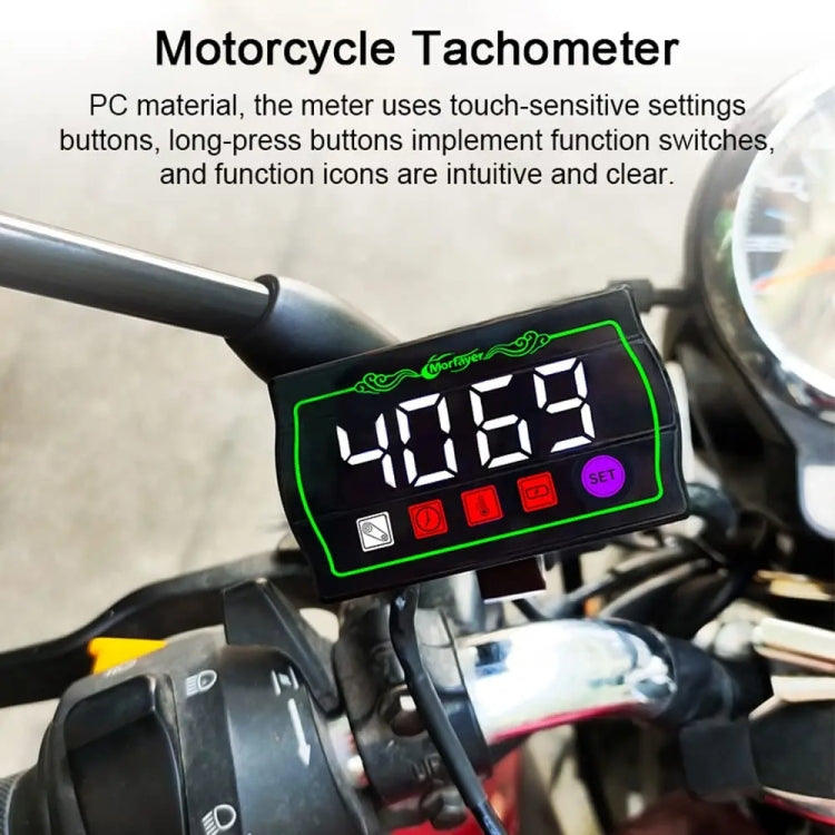 5 in 1 Water Temperature Tachometer Morfayer Locomotive Intelligent Multi-function Tachometer - Electrical Instruments by Morfayer | Online Shopping UK | buy2fix