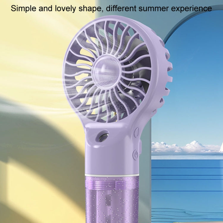 USB Rechargeable Handheld Misting Fan Portable Hydration Electrical Fan(Grey) - Electric Fans by buy2fix | Online Shopping UK | buy2fix