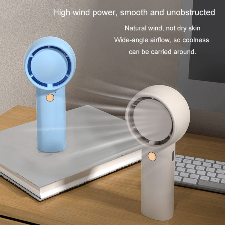 Mini Turbo Handheld Electrical Fan Portable USB Rechargeable Small Fan(Green) - Electric Fans by buy2fix | Online Shopping UK | buy2fix