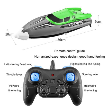 EB02 2.4G Wireless RC Boat Circulating Water-Cooled High-Speed Speedboat Racing Boat Model Toy(Orange) - RC Boats by buy2fix | Online Shopping UK | buy2fix