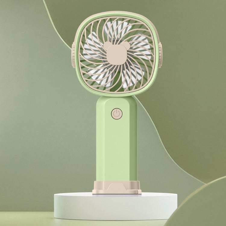 Handheld Portable Mini Multifunctional Fan With Phone Holder Function, Color: Yellow Green no Battery - Electric Fans by buy2fix | Online Shopping UK | buy2fix