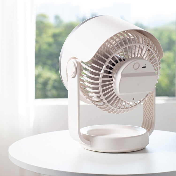 Air Circulating Fan USB Charging Desktop Quiet Fan(White) - Electric Fans by buy2fix | Online Shopping UK | buy2fix
