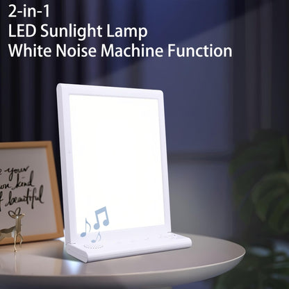 SAD White Noise Phototherapy Lamp Smart Emotional Night Light Music Decompression Therapy Light With Type-C Line+UK Plug - Others by buy2fix | Online Shopping UK | buy2fix