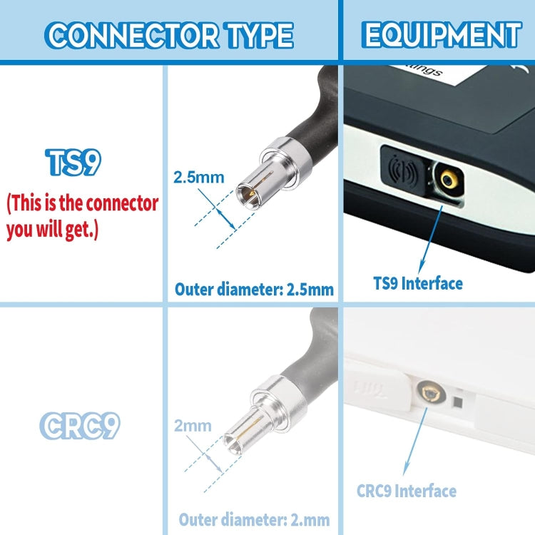 20cm SMA Female To TS9 Male Flat Over Window Cable RF Coaxial Cable - Connectors by buy2fix | Online Shopping UK | buy2fix