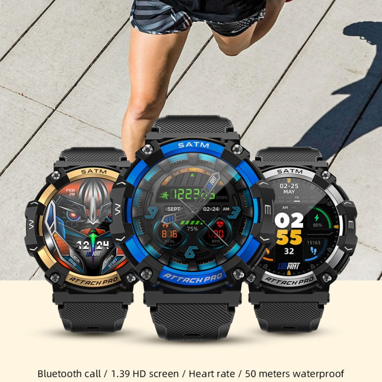 LOKMAT ATTACK 2 PRO 1.39-Inch 5ATM Waterproof Health Monitoring Bluetooth Smart Watch(Royal Blue) - Smart Watches by LOKMAT | Online Shopping UK | buy2fix