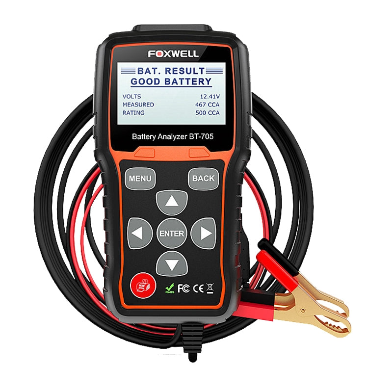 FOXWELL BT705 12V 24V Car Battery Test Analyzer Cranking and Charging System Test - Electronic Test by FOXWELL | Online Shopping UK | buy2fix