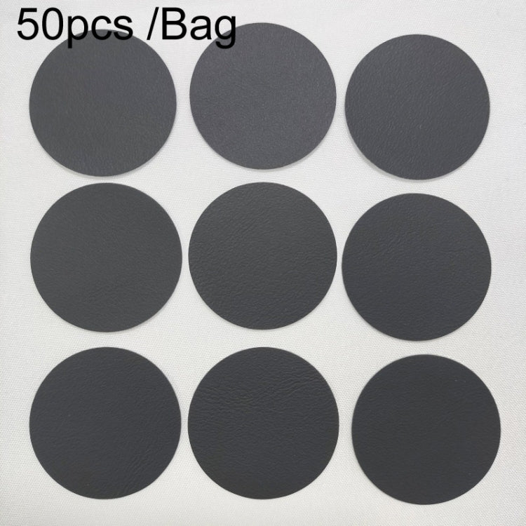 50pcs /Bag Strong Self-adhesive Leather Repair Sticker Sofa Car Seat Hole PU Leather Patch(Black) - Sticker Tools by buy2fix | Online Shopping UK | buy2fix