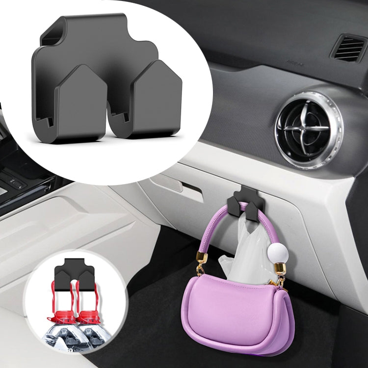 2pcs Car Front Seat Storage Box Hook For BYD Yuan Plus(Black) - Auto Fastener & Clips by buy2fix | Online Shopping UK | buy2fix