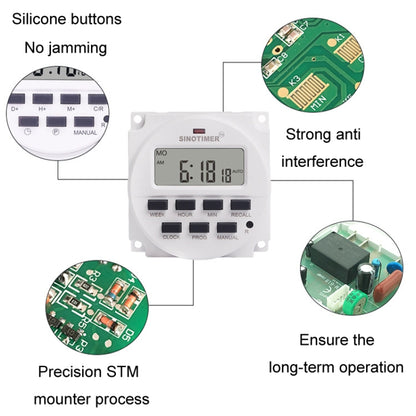 SINOTIMER Programmable Timer Switch Time Controller, Model: TM618H-1 110V - Digital Countdown by SINOTIMER | Online Shopping UK | buy2fix