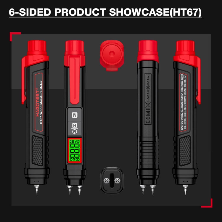 HABOTEST Wood Moisture Content Rapid Tester - PH & Moisture Meter by HABOTEST | Online Shopping UK | buy2fix