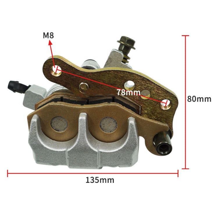 For Kawasaki Lower Pump Disc Brake Assembly(Left) - Motorbike Brakes by buy2fix | Online Shopping UK | buy2fix