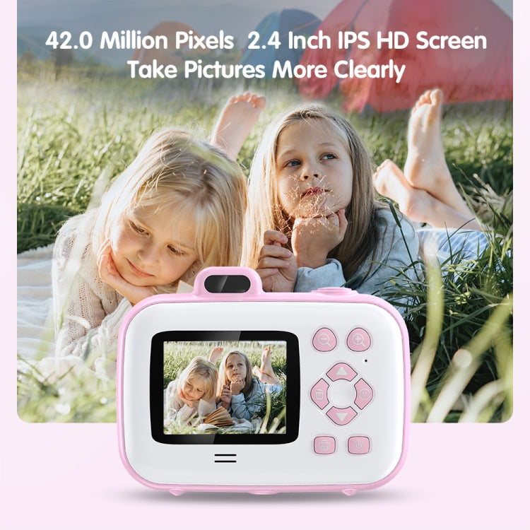 2.4-Inch Smart Digital Kids Thermal Printing Camera With Printing Paper, Color: 503J Pink Fixed Focus - Children Cameras by buy2fix | Online Shopping UK | buy2fix