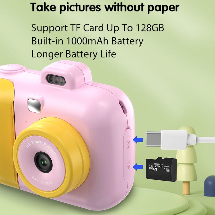 2.4-Inch Smart Digital Kids Thermal Printing Camera With Printing Paper, Color: 503J Pink Fixed Focus - Children Cameras by buy2fix | Online Shopping UK | buy2fix