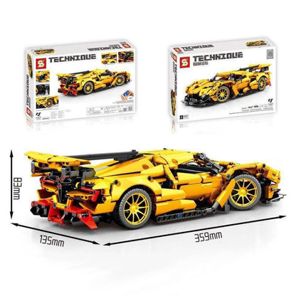 SEMBO 8554 1:14 Sports Racing Car Model Building Blocks Puzzle Assembly Children Toy - Building Blocks by SEMBO | Online Shopping UK | buy2fix