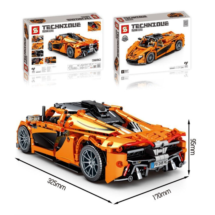 SEMBO 8602 1:14 Sports Racing Car Model Building Blocks Puzzle Assembly Children Toy - Building Blocks by SEMBO | Online Shopping UK | buy2fix