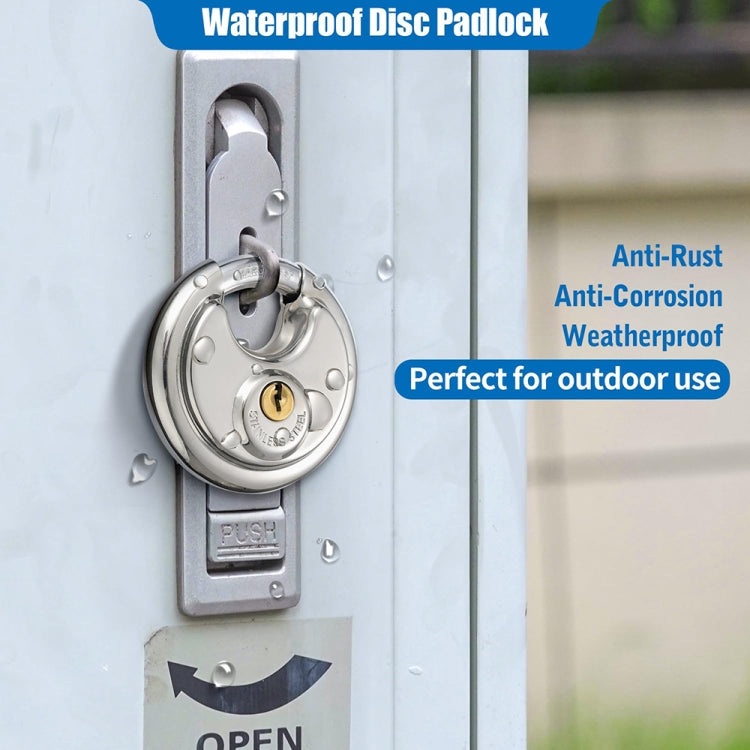 80mm Household Anti-Theft Rust-Proof And Waterproof Pure Copper Core Round Padlock - Padlocks by buy2fix | Online Shopping UK | buy2fix