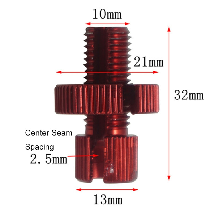 Motorcycle Electric Vehicle Front And Rear Pump Brakes Adjustment Screw(Red) - Motorbike Brakes by buy2fix | Online Shopping UK | buy2fix