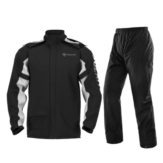 SULAITE Outdoor Motorcycle Riding Full Body Split Raincoat Suit, Size: L(Black) - Raincoat by SULAITE | Online Shopping UK | buy2fix