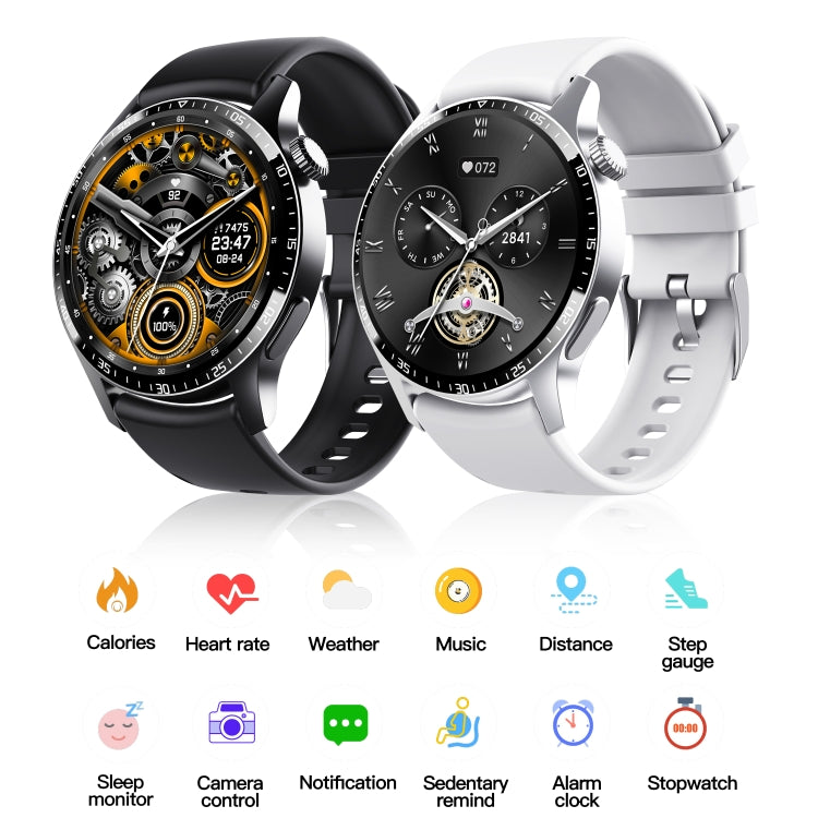 F207 Smart Watch 1.35-Inch Narrow Edge Screen Supports Bluetooth Calls / 24H Health Monitoring / 150+ Sports Modes, Color: Silver Milan - Smart Watches by buy2fix | Online Shopping UK | buy2fix