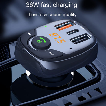 36W Car Bluetooth MP3 Player FM Transmitter Multifunctional Car Charger, Model: S-15PD - Bluetooth Car Kits by buy2fix | Online Shopping UK | buy2fix