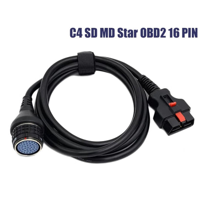 For Mercedes-Benz Auto Diagnostic Parts SD MB Star C4 C5 16PIN OBD2 Cable - Cables & Connectors by buy2fix | Online Shopping UK | buy2fix