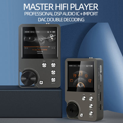 Without TF Card HIFI Lossless DSD256 Music Player Sports MP3(Silver Gray) - MP3 Player by buy2fix | Online Shopping UK | buy2fix