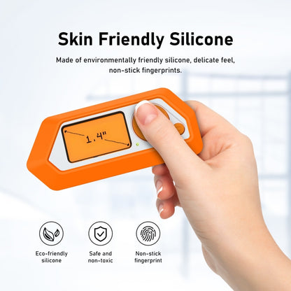 For Flipper Zero Electronic Pet Silicone Full-Cover Protective Case(Orange) - Accessories by buy2fix | Online Shopping UK | buy2fix