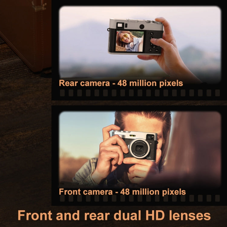 DC203 5K/30FPS 2.8-Inch Screen 16X Front And Rear Dual-Camera HD Digital Camera(Brown) - Children Cameras by buy2fix | Online Shopping UK | buy2fix