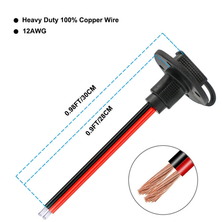 SAE Plug Solar Connection Battery Panel Charger Modification - DIY Cables by buy2fix | Online Shopping UK | buy2fix