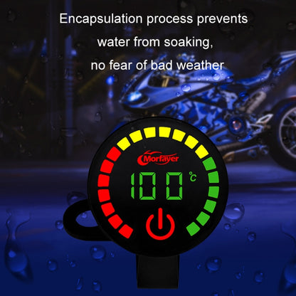 Morfayer Motorcycle Dual Display Intelligent Alarm Power Meter, Model: Voltmeter+Water Temperature Meter(Random Color Delivery) - Electrical Instruments by buy2fix | Online Shopping UK | buy2fix