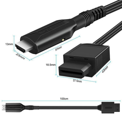 For Nintendo Wii To HDMI Converter  Adapter Cable 1m 1080P For Full HD Device - Adapter by buy2fix | Online Shopping UK | buy2fix